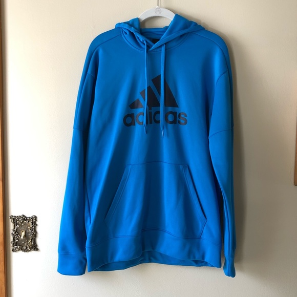 adidas Other - adidas • men’s blue hoodie sweatshirt